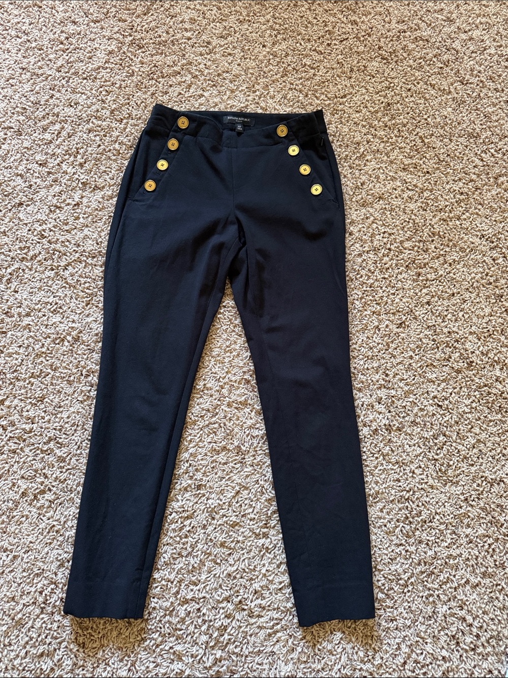Banana Republic Sloan Petite Black Pants